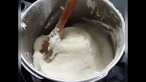 Pounded yam with blender