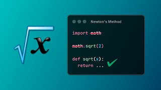 How math.sqrt() works according to Isaac Newton