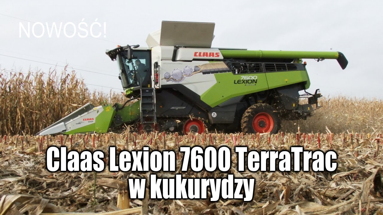 maxresdefault Claas Lexion 7600 TerraTrac w kukurydzy   VIDEO