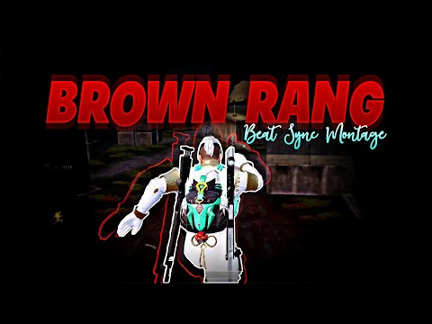 Brown Rang 😍 Beat Sync Montage BGMI || Collab🔥@SiddhaGaming x @PulkitPlayz