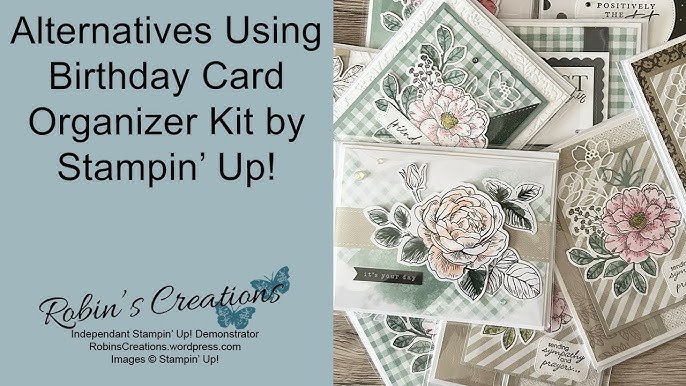 Birthday Card Organizer Kit & Cottage Rose Bundle Stampin' Up! Stamping  with DonnaG! 