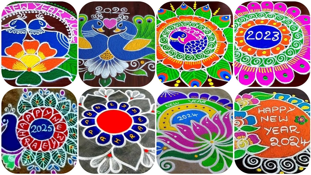 Rangoli New Design 2025 , Stunning New Year Rangoli Designs to Brighten ...