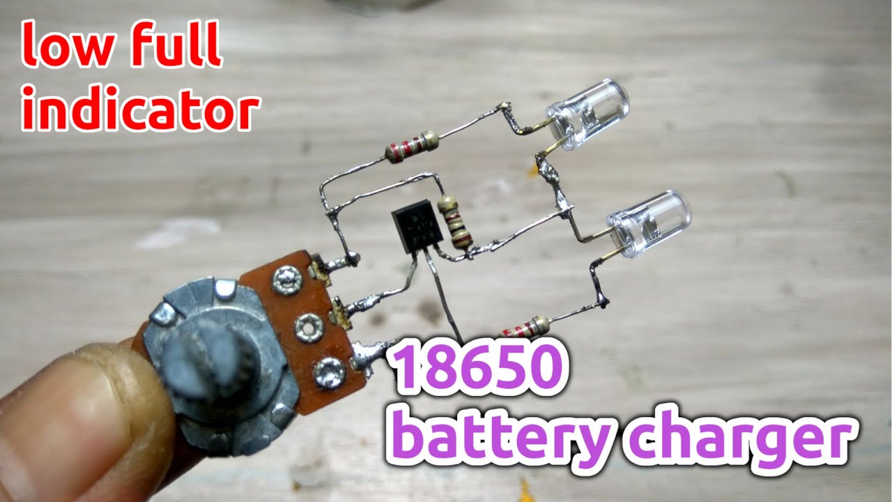 18650 3.7 Volt Battery Charger With Led Low Full Indicator TL431