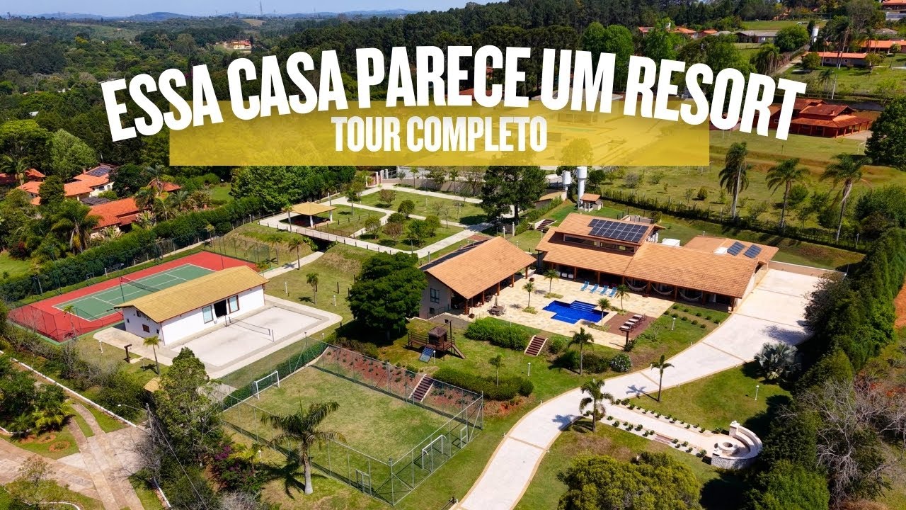 Essa CHÁCARA de R$ 12.500.000,00 é um ESPETÁCULO - em condomínio na cidade de Ibiuna - SP