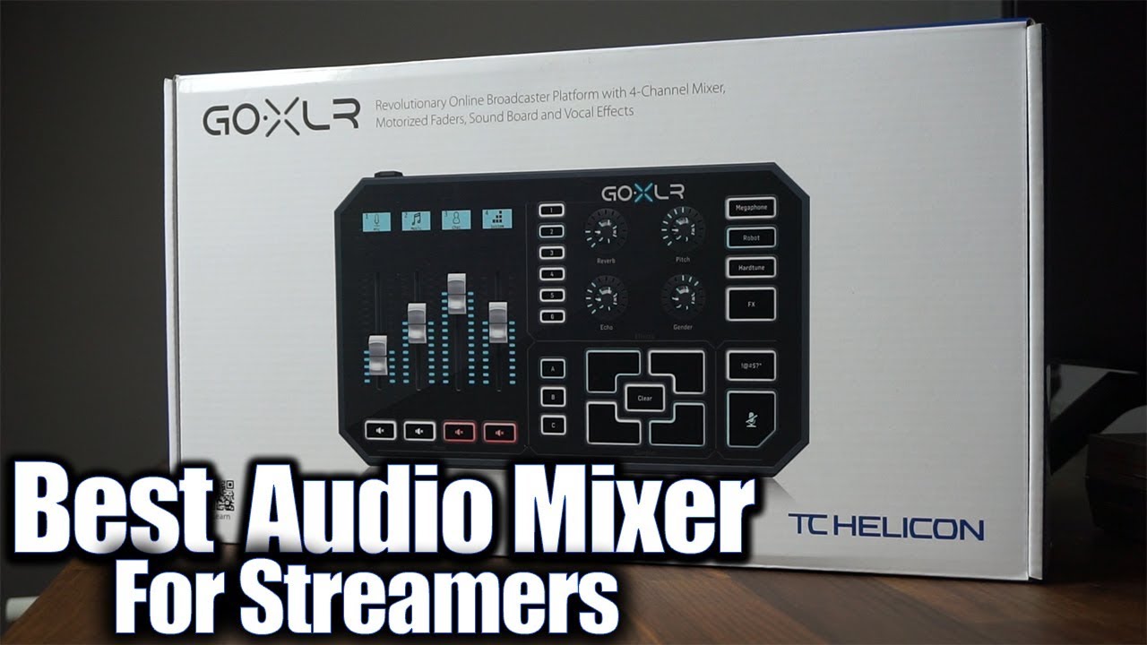 TC Helicon Go XLR 4-Channel Broadcast Mixer w/ Motorized Faders