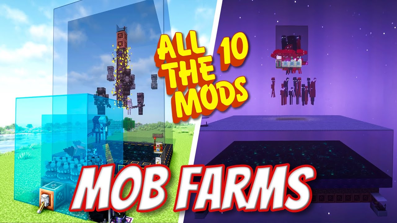 Mob Farm Building & NEW Tricks in All the Mods 10 – Farm Items, XP, and ...