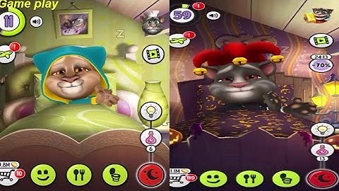My Talking Tom  level 11,12,13 VS level 59 Gameplay