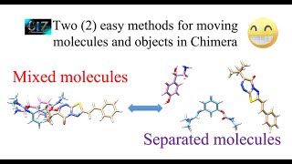 How to move molecules in Chimera? Let's check two methods to do it!