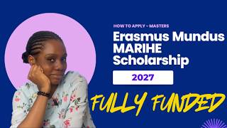 How to Apply for the Erasmus Mundus MARIHE Scholarship 2027 (Step-by-Step Guide)