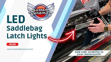 LED Saddlebag Latch Lights Replace Factory Reflectors on Harley-Davidson Motorcycles