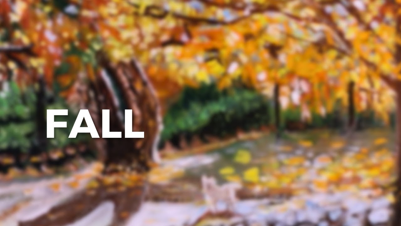 Creating a Breathtaking Fall Scene with SIMPLE Brushstrokes - YouTube