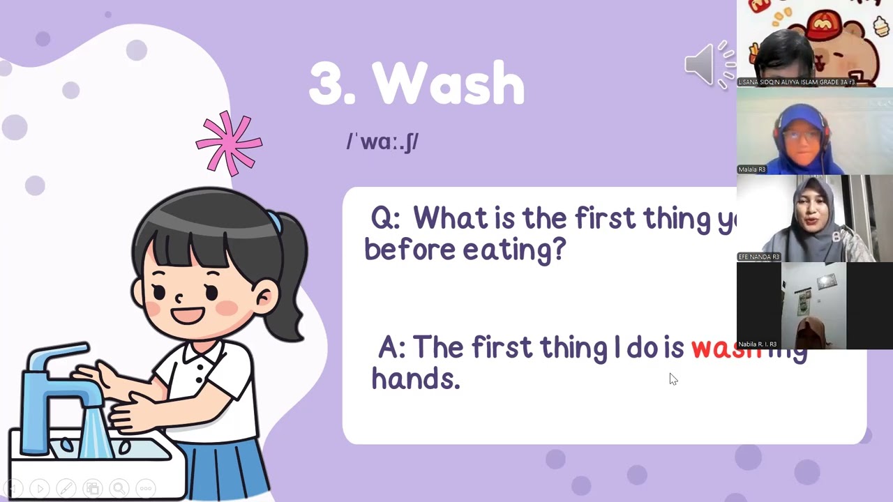 LET'S BE CLEAN CONVERSATION! English for Elementary class session 40