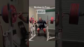 804lb DEEP Squat for 5 reps! #Squat #strength #powerlifting