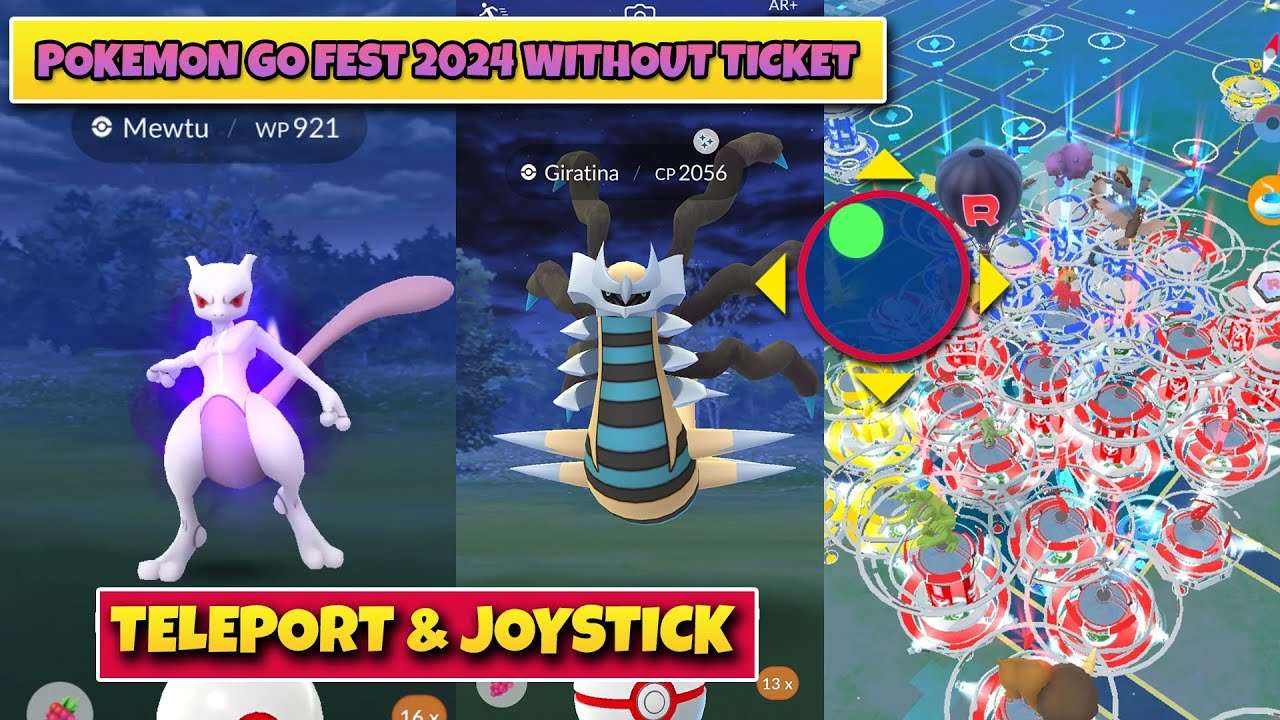 How to Play Go Fest 2024 Without Ticket | Pokemon Go Fest Free 2024|Teleport & Joystick