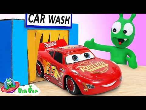Pea Pea Opens the Best Car Wash in Town! - Video for kids
