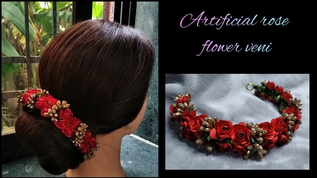 artificial rose flower veni artificial rose flower gajara 🌸 YouTube