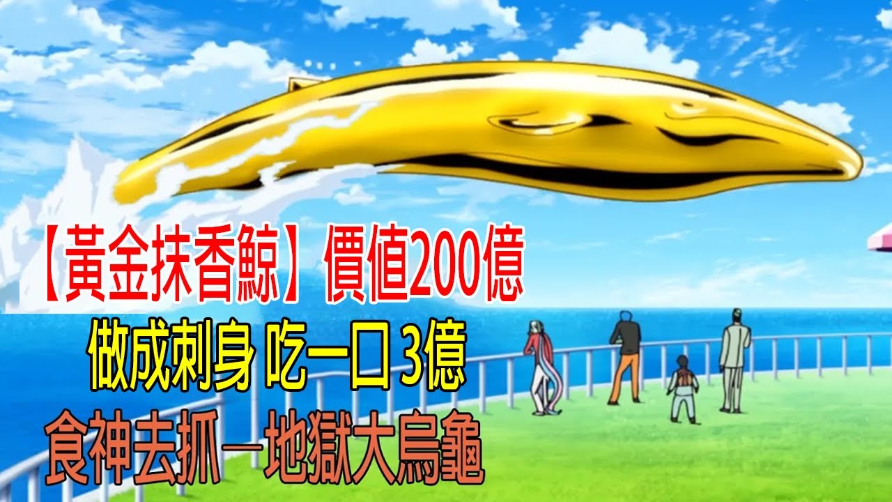 【黃金抹香鯨】價值200億，做成刺身吃一口3億，食神去抓地獄大烏龜！