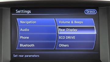 2016 Infiniti QX60 HEV-  Setting Button (if so equipped)