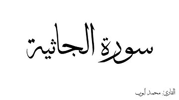 سورة الجاثية مكررة القارئ محمد ايوب