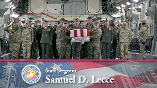 Marine Corps Staff Sgt. Samuel D. Lecce - Dignified Transfer