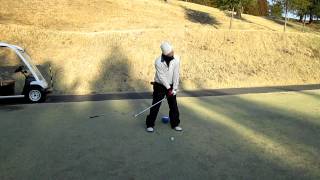 ゴルフスイング 9番アイアンのコントロールショット編