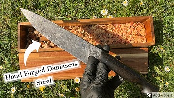 Making a Custom Damascus Kitchen Knife | Knifemaking | Beautiful Steel from Sperber Knives