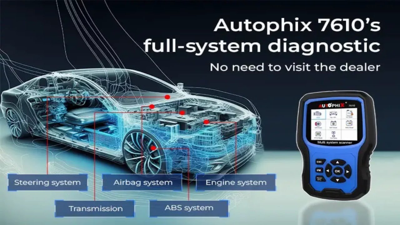 AUTOPHIX 7610 OBD2 dispositivo de diagnóstico control bidireccional ABS