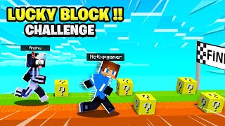 WHO WILL WIN THIS RACE😱 ? | LUCKY BLOCK RACE CHALLENGE BY LXP GAMER