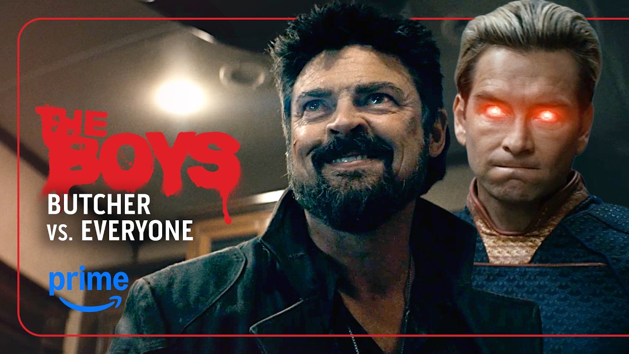 Karl Urban's Billy Butcher vs. Everyone | The Boys S1-4 | Prime Video