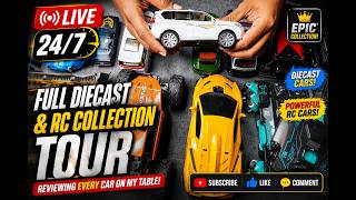🚗 LIVE 24/7 Full Diecast & RC Collection Tour | Reviewing Every Car on My Table #Diecast #RCcars
