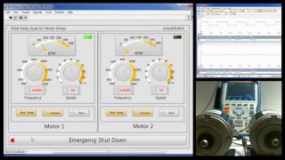 H-Bridge Dual DC motor driver using NI LabVIEW and sbRIO-9626 with FPGA technology. screenshot 4