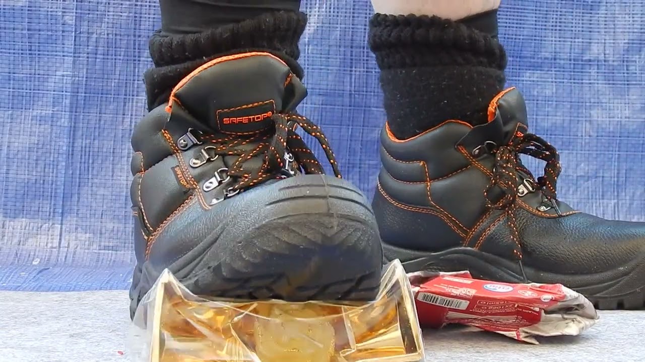 Stomping things with steel boots box