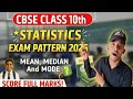 CBSE Class 10 Statistics Exam Pattern 2026 | Mean Median Mode | Full Marks Strategy 🔥
