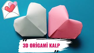 3D Origami Kalp Yapımı