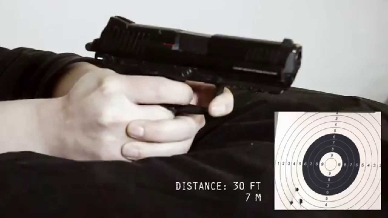 Airsoft Gun Competition: WE Glock 17 vs KWA HK 45