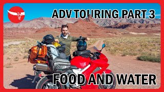 Motorcycle Adventure Touring Gear & Packing Guide; Food, Water, & Mess Kit to carry & how to pack it
