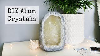 DIY Faux Alum Crystal Geode Tumblr Decor | DanDIY