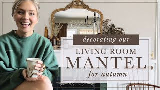 Mantel Makeover: Transforming Your Living Room for Autumn | DIY Autumn Mirror