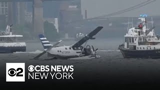Video shows seaplane make rough landing on East River