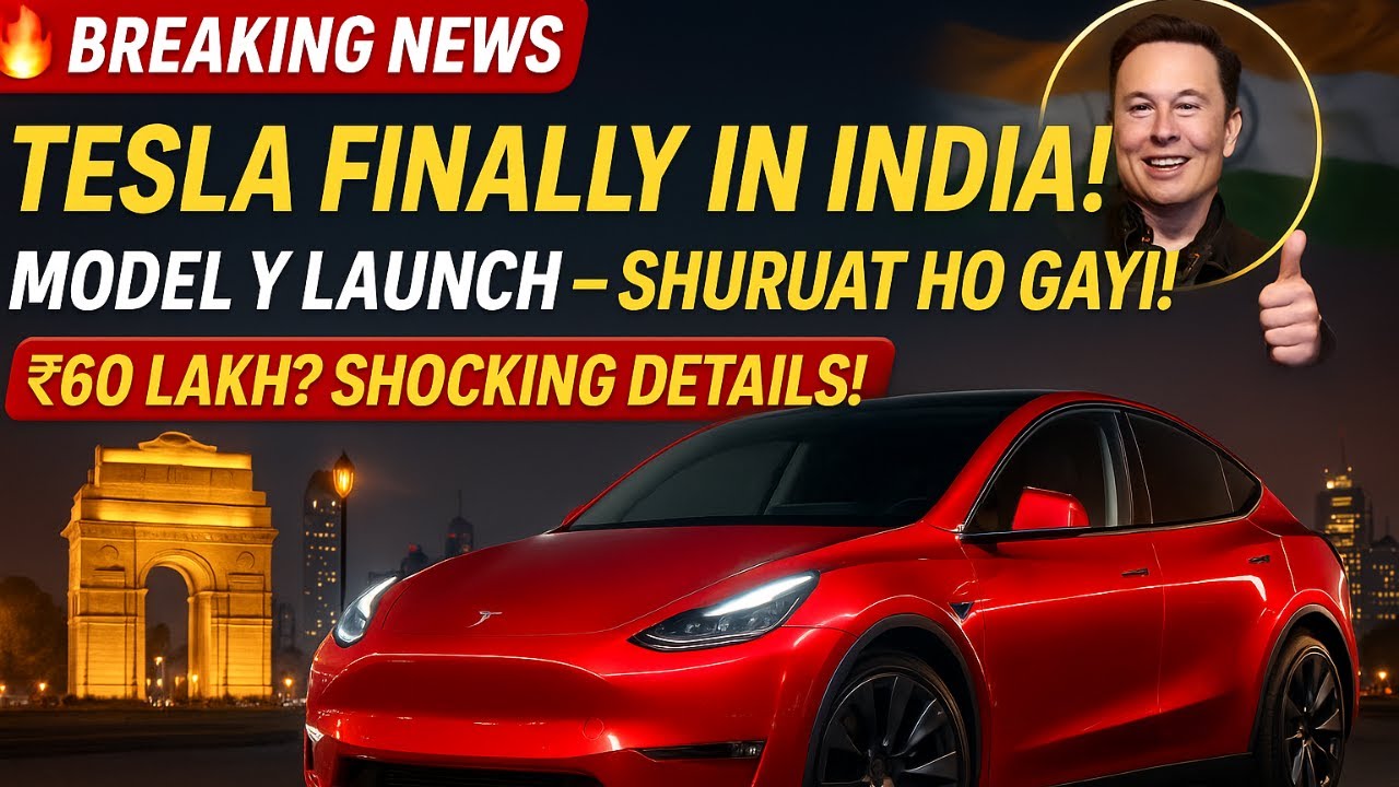 Tesla Model Y India mai Aagayi | Price, Features, Launch Date Saari Details