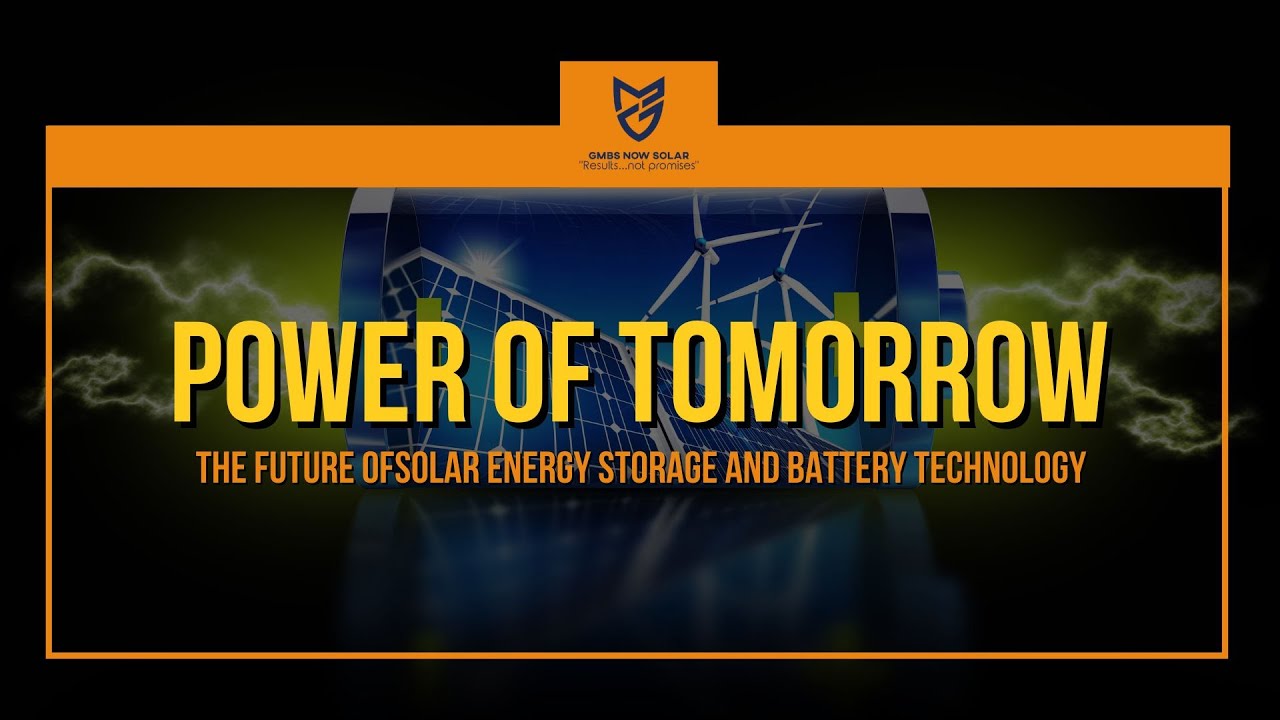 The Future of Solar Energy Storage and Battery Technology - YouTube