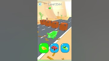 Shape shifting2 game level #2344  hyper casual game #shapeshifting  #gameplay #gaming #shortvideo