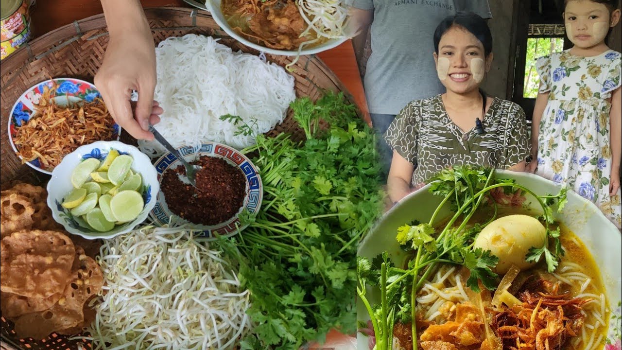 မိုးအေးတော့ တူမလေးတို့နဲ့အတူ မုန့်ဟင်းခါးလေးအလွယ်တကူချက်စားဖြစ်တယ် 😋🤗