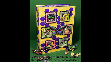 2 Page Waterfall Mini Album Construction Video