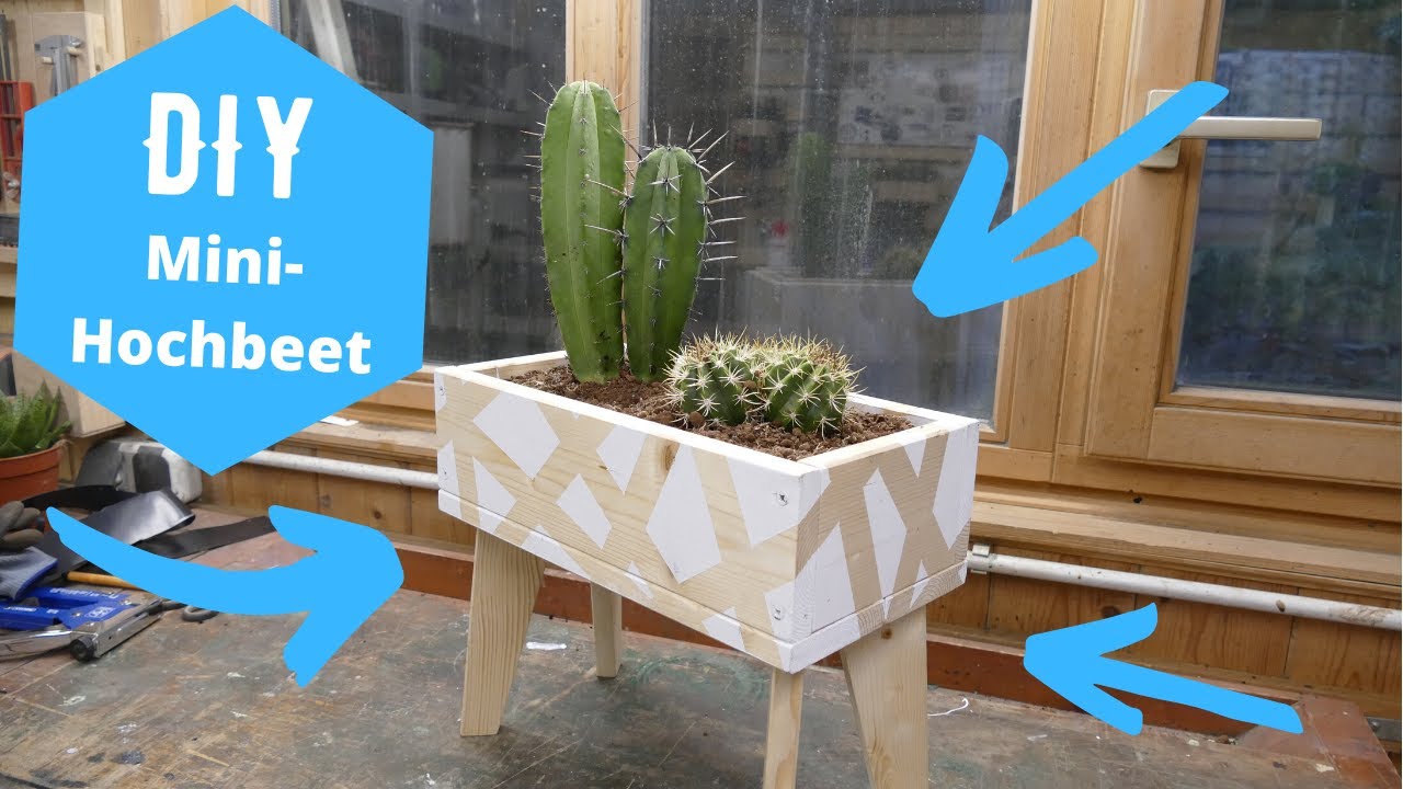 DIY | Stylisches Mini-Hochbeet fr zuhause | Blumenkasten selber bauen |  unter 20 | wenig Werkzeug