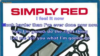 Simply Red - The right thing (Instrumental, BV, Lyrics, Karaoke)