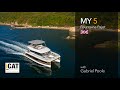 My5 the small motor catamaran from fountaine pajot