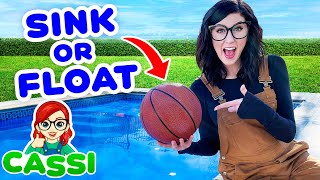 Sink or Float - Science Experiment Video for Kids with Cassi - Educational Video for Toddlers