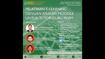 Pelatihan E-Learning dengan Aplikasi Moodle Untuk Tutor/Guru PKBM