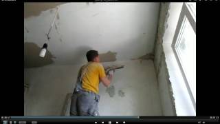 Выровнять потолок своими руками how to staighten the ceiling diy(Бюджетный способ выравнивания потолка своими руками. Как очень быстро и дешево сделать ровный потолок., 2015-01-17T16:20:29.000Z)